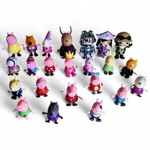 Peppa Pig Figures Lot 20pc Character Bundle Collectible Set Toys + 3 Ryans World